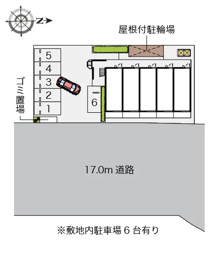 ★手数料０円★比企郡滑川町月の輪７丁目　月極駐車場（LP）